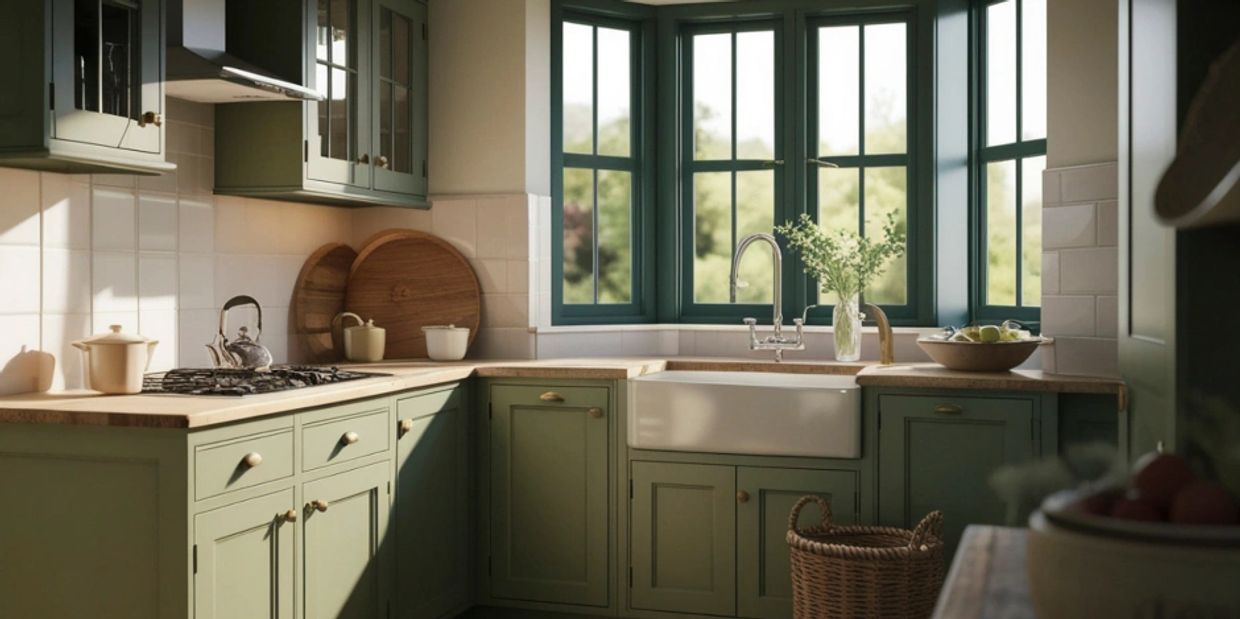 calor matched kitchen cabinets