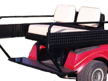 M&M 3-in-1 Rear Seat, Golf Cart Rear Seat, Cargo Box, 3in1 Rear Seat