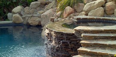 Fountain with pool