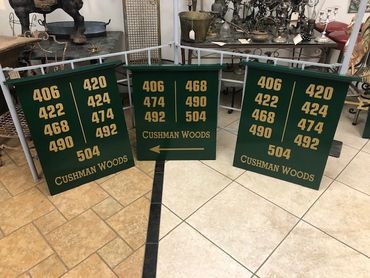 PVC Estate Signs, Named ,  rooms numbers
