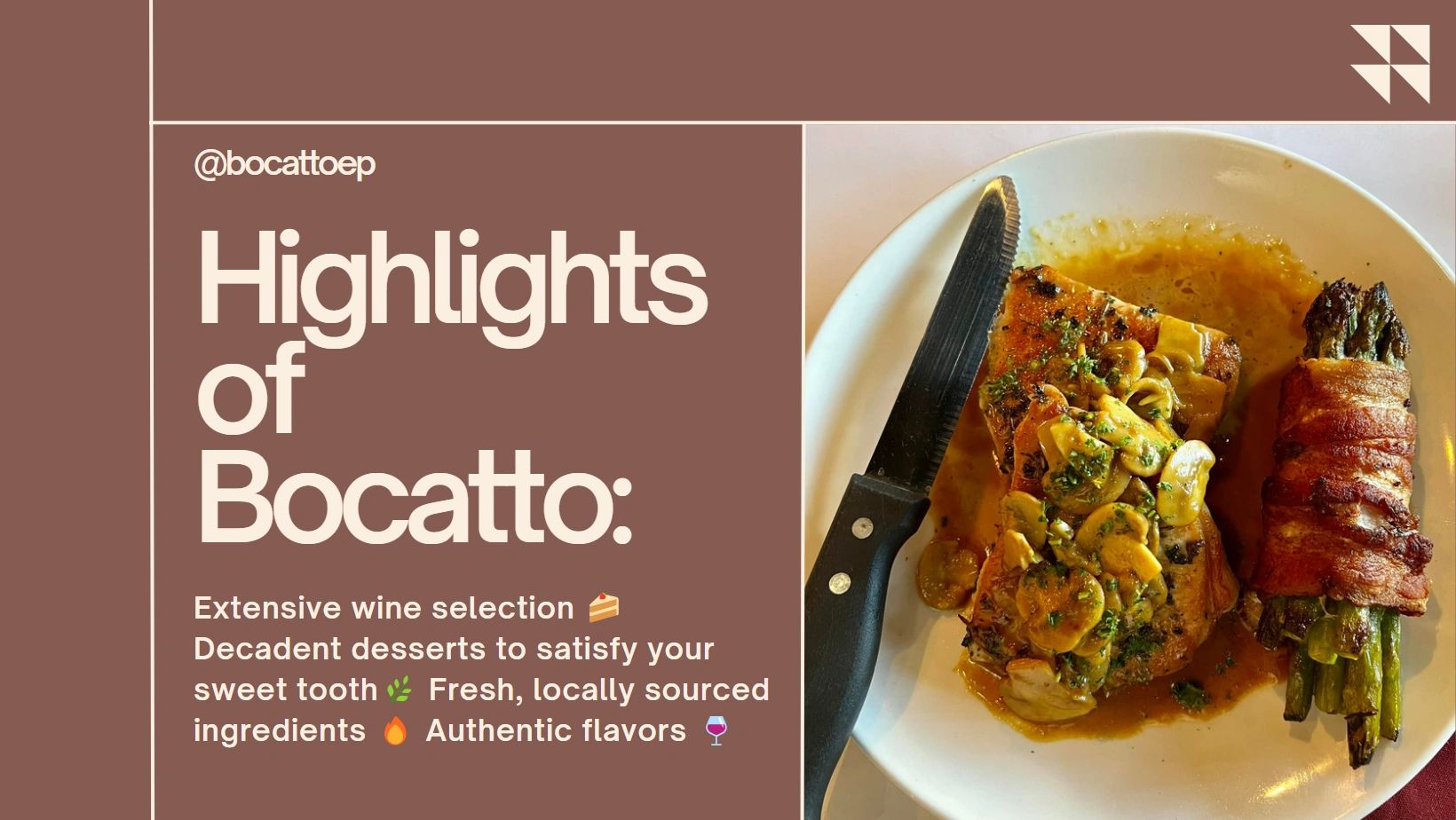 Bocatto eatery and pasta Italian Food Wichita, Kansas