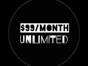 Advertisement for $99/month unlimited plan.
