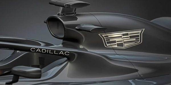Cadillac Formula 1 chassis hood scoop