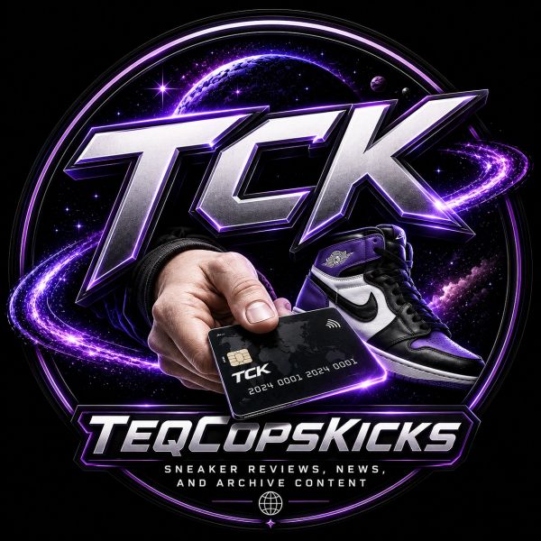 Logo for TeqCopsKicks, a sneaker review and news platform.