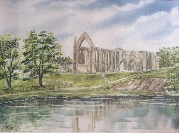 Bolton Abbey - Wharfedale 
Original watercolour painting 