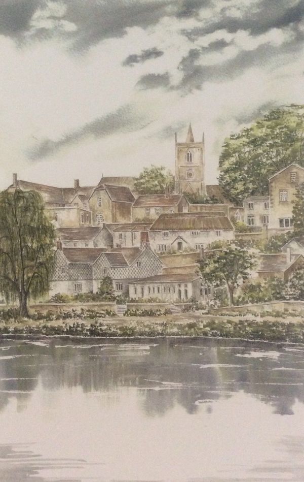 John the Baptist - Knaresborough - River Nidd
Signed print 