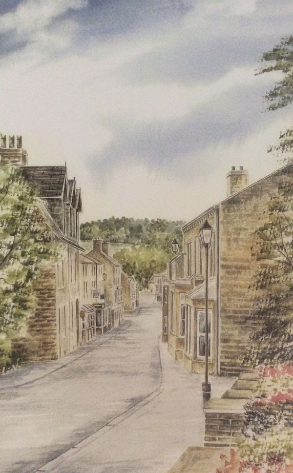 Pateley Bridge 
Signed print 