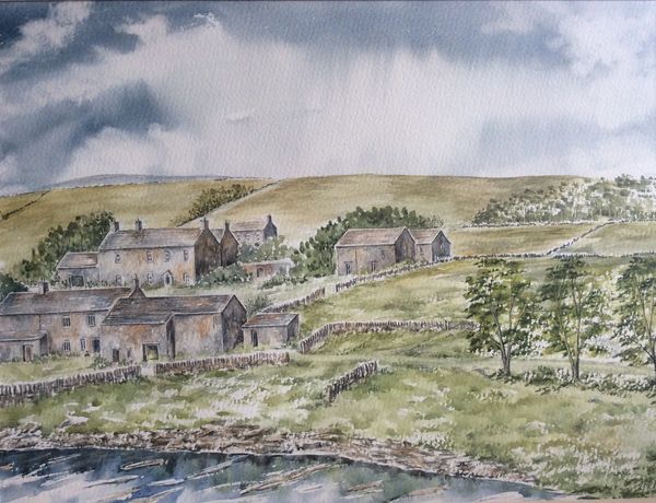 Yockenthwaite - Hamlet - Wharfedale
Original watercolour painting 