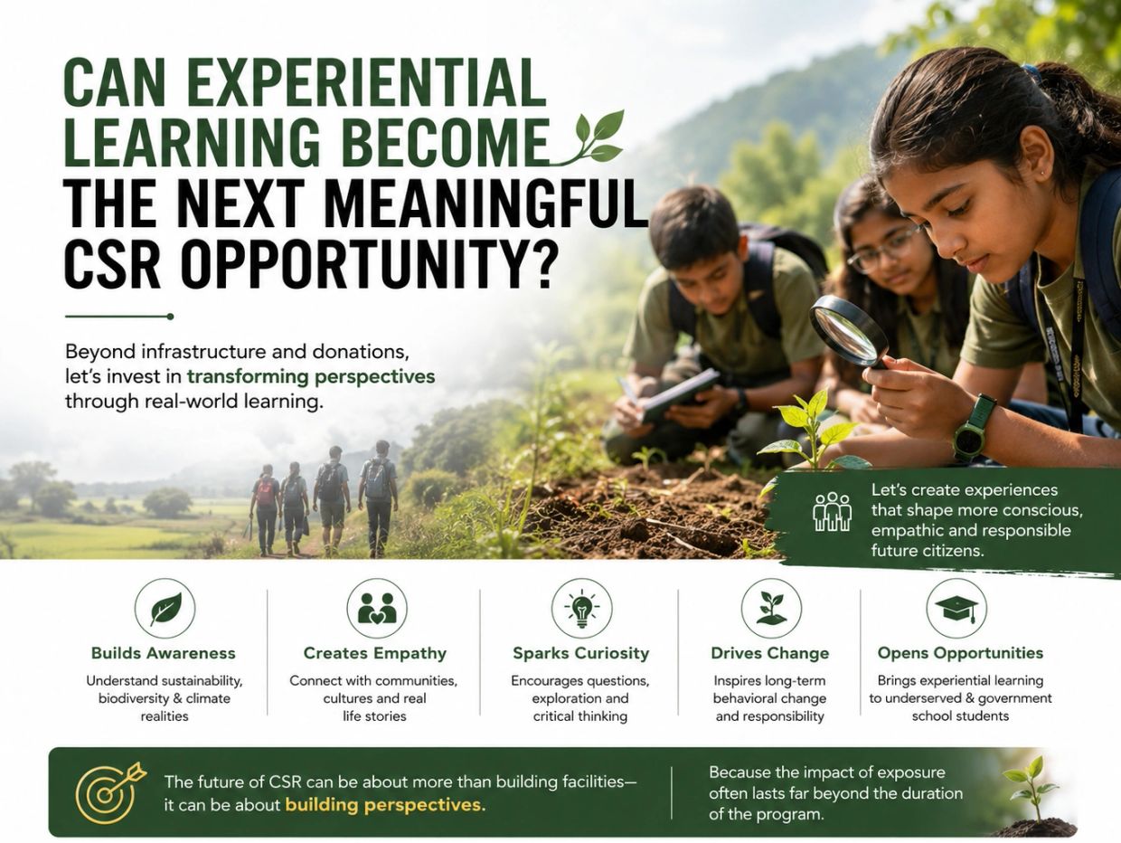 Students engage in experiential learning to build awareness, empathy, curiosity, and drive change for meaningful CSR.