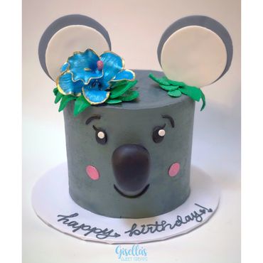 6" Cute Koala Bear Cake