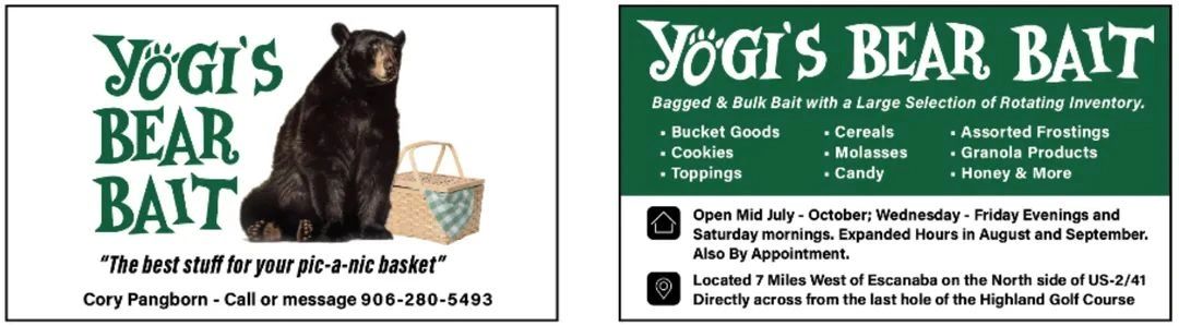 Yogis Bear Bait logo and number 
9062805493