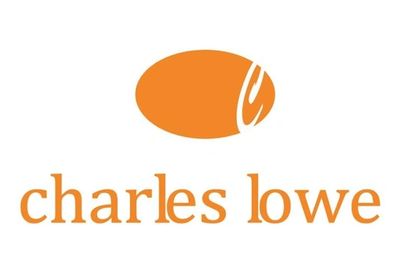Charles Lowe logo with orange oval and text.