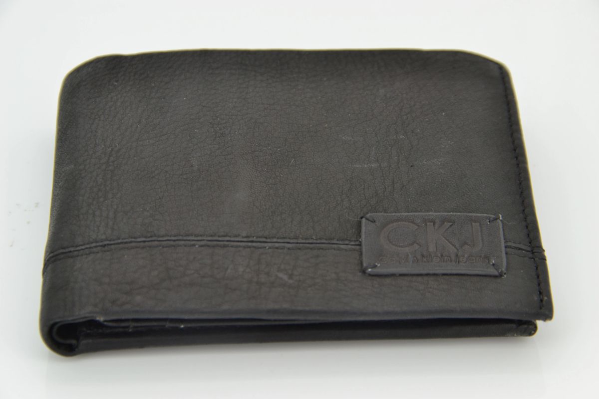 Calvin Klein Jean Trifold luxury leather wallet with coin pocket &15 compartments - “CKJ Calvin Klein Jeans”