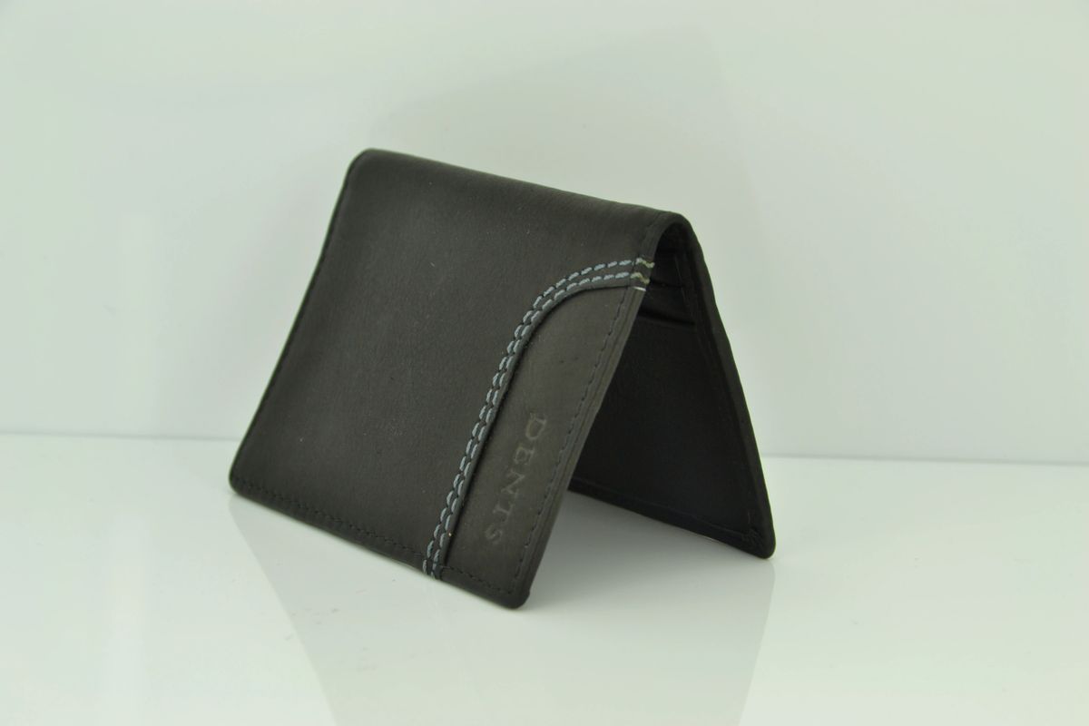 Dents Genuine Leather slim Bi-fold Credit Card Holder Wallet - 6 credit card  slots - “DENTS” established