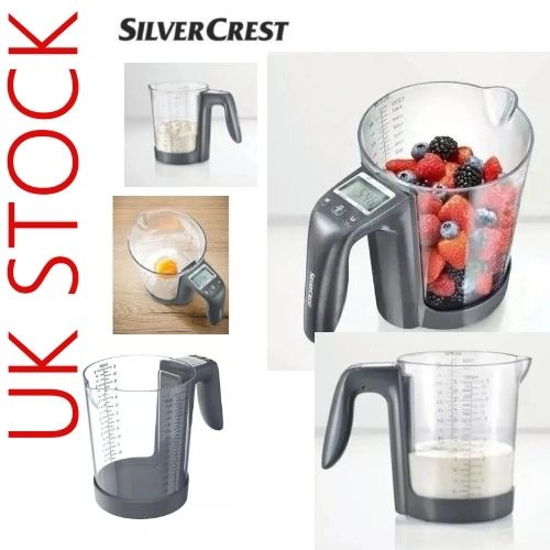Electronic Household Measuring - LCD Kitchen Scales Cup Digital Jug with Scale SILVERCREST