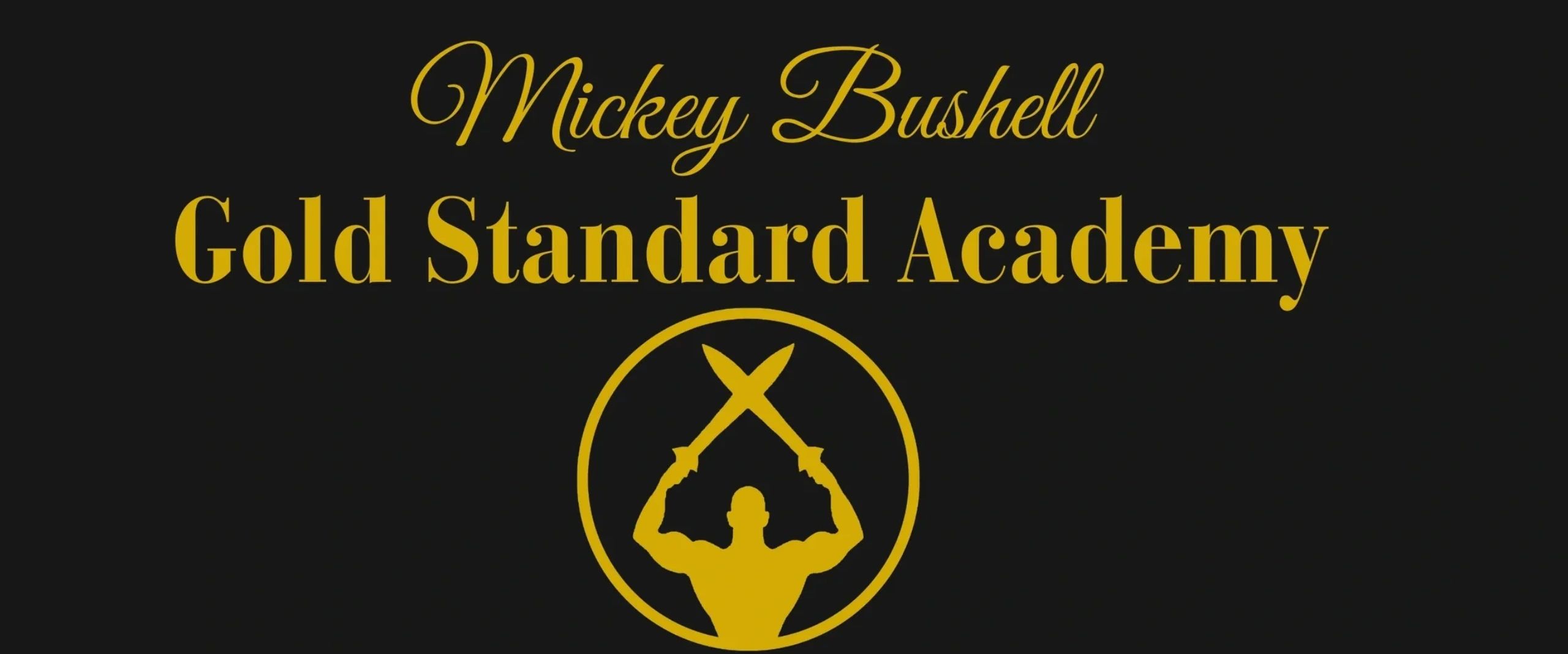 Mickey Bushell Gold Standard Academy with logo