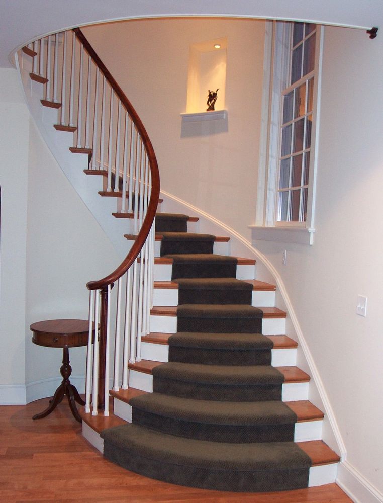 1940s staircase transplanted into new construction.