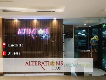 Entrance to Alterations Plus at Uptown Mall Basement 3.