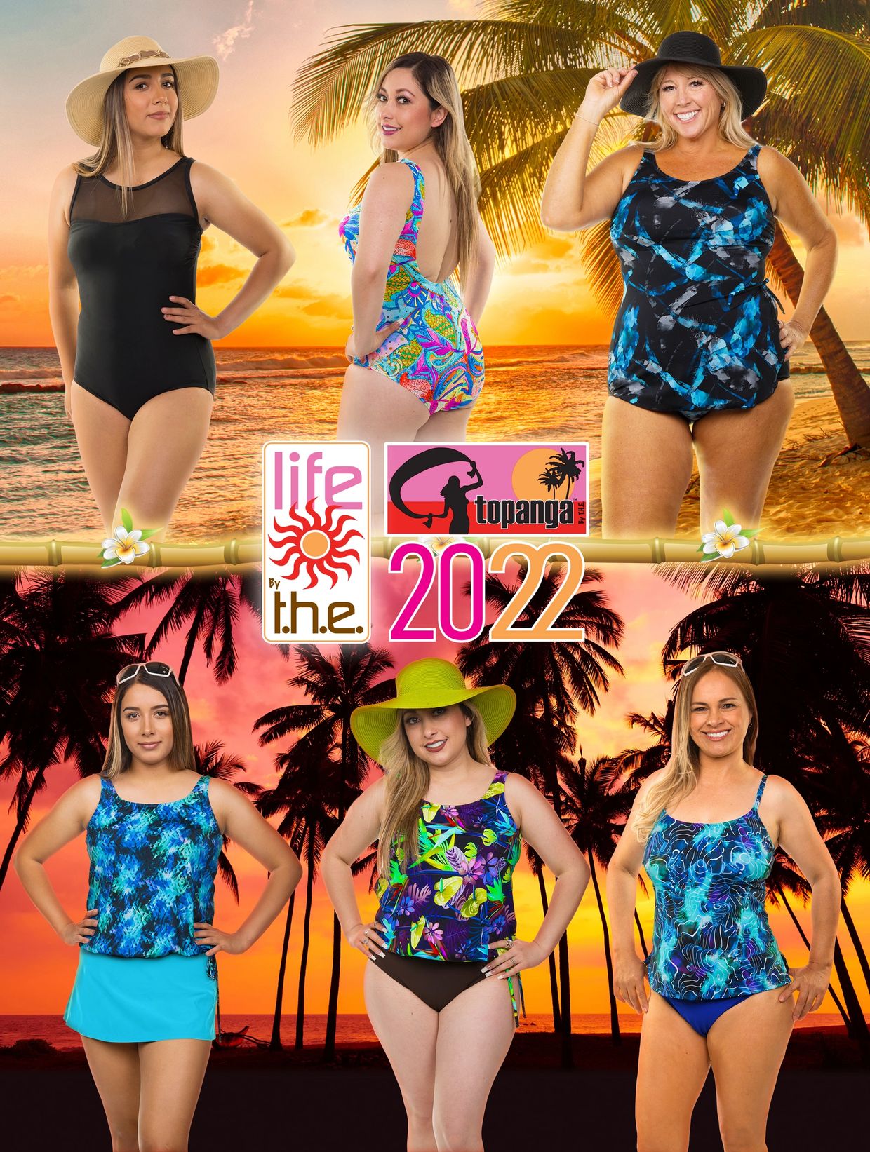 Plus Size Live In Color Shirred Twist Swim Dress