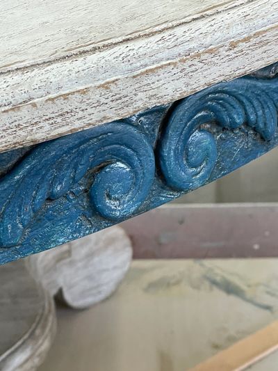 Painted Finish Nautical Theme Coffee Table