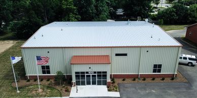 fire department, civil office, industrial building, metal fab, parking lot, paving, brick overlay