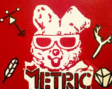 metric bunny emily haines fan art rabbit