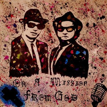 blues brothers art fan dan aykroyd john belushi