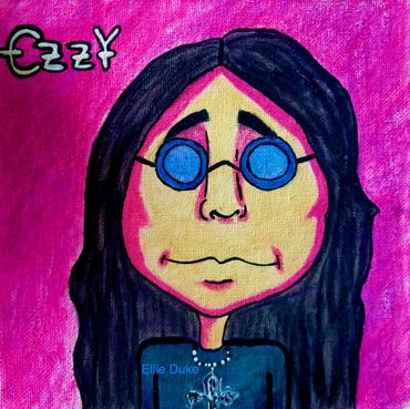 ozzy osbourne crazy trail black sabbath art artist artwork