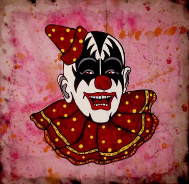 gene simmons kiss fan art clown art ellie duke band