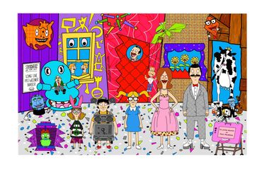 Bobs burgers fan art Ellie Duke pee wee Herman 