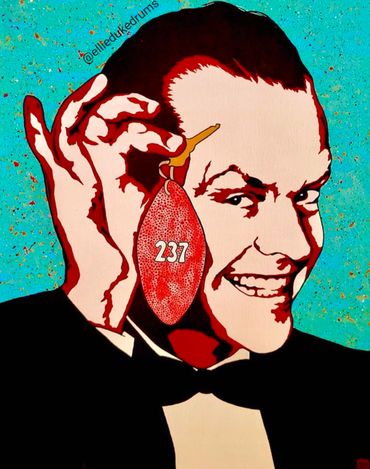 jack Nicholson art fan art painting the shining kubrick 237