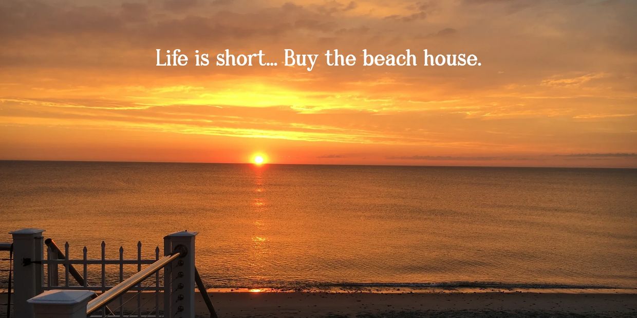 A beautiful sunrise from the deck of 1 East Street in Marshfield, Massachusetts, Rexhame Beach