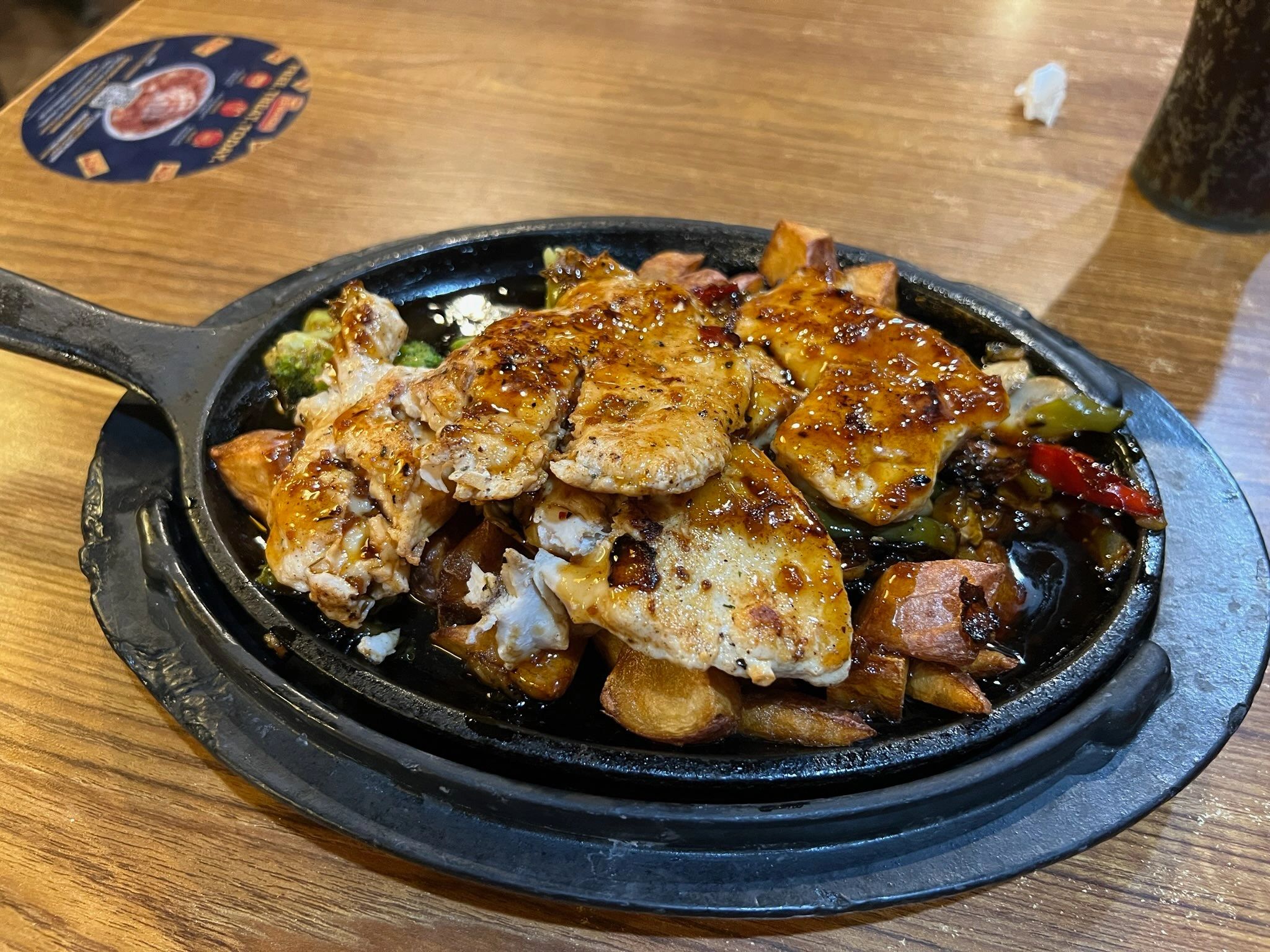 The manner in which most meals out begin . . . Pretty as a PICTURE!