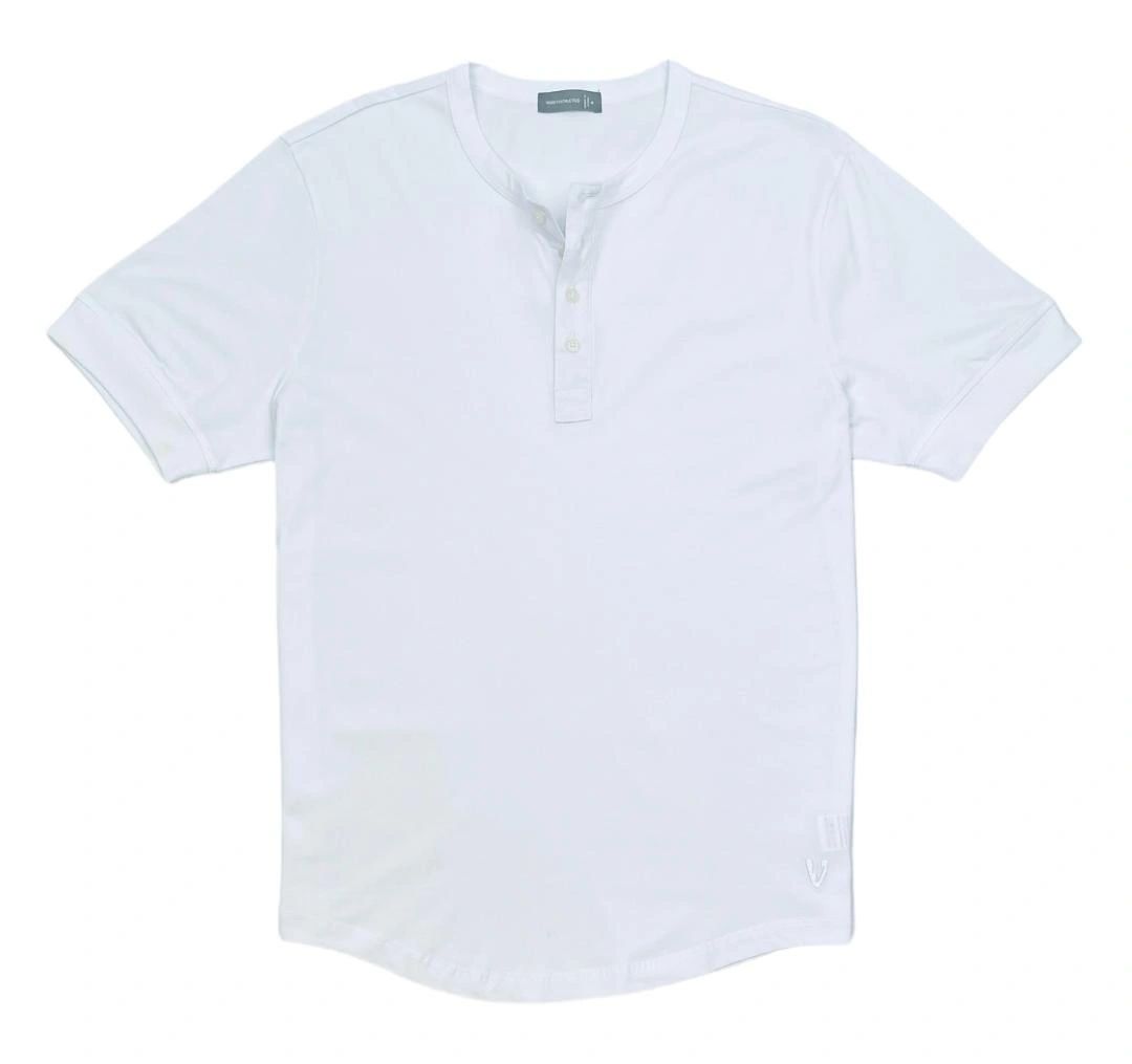 VarietyAthletics Mens Soft Pima Cotton Elastic Sleeve Cuff Henley T-Shirt - Picture 13 of 17