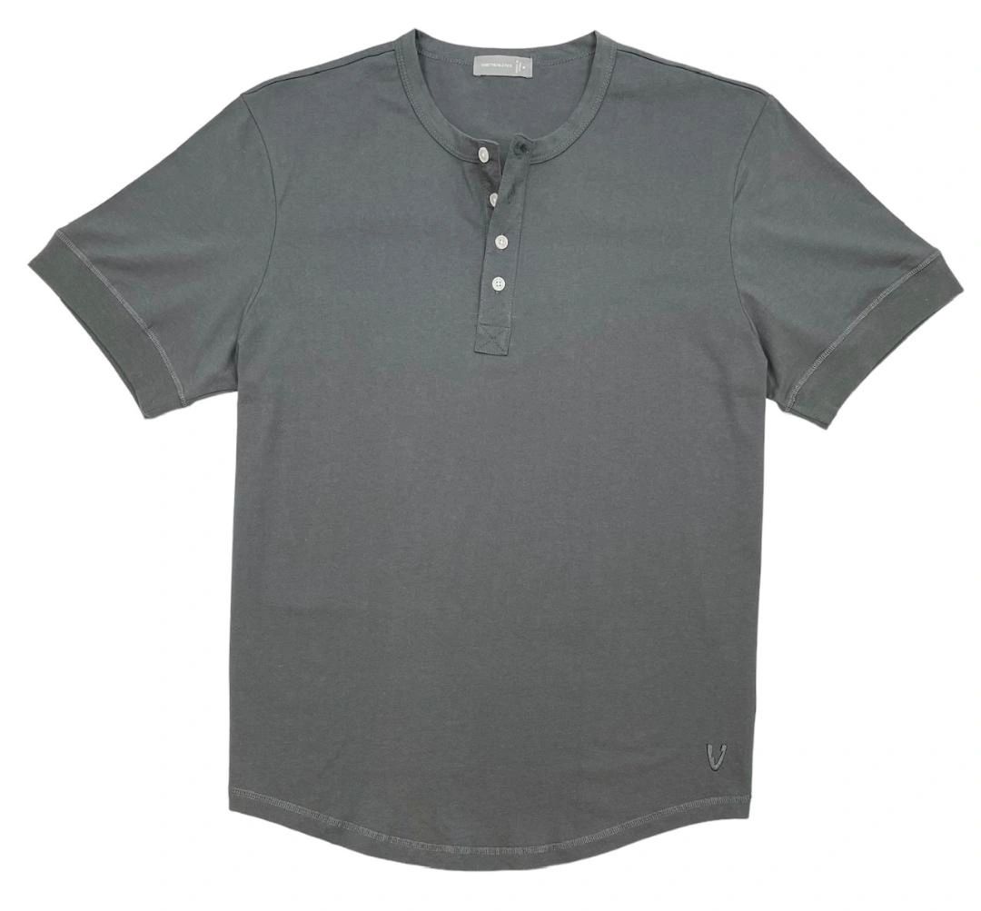 VarietyAthletics Mens Soft Pima Cotton Elastic Sleeve Cuff Henley T-Shirt - Picture 14 of 17