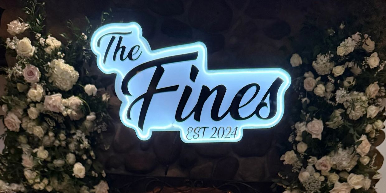 Custom wedding sign