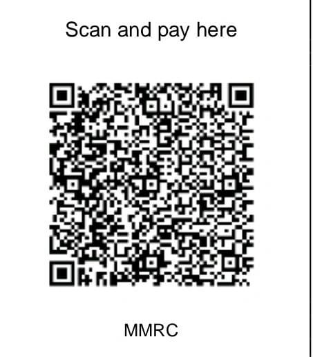QR code for payment labeled MMRC.