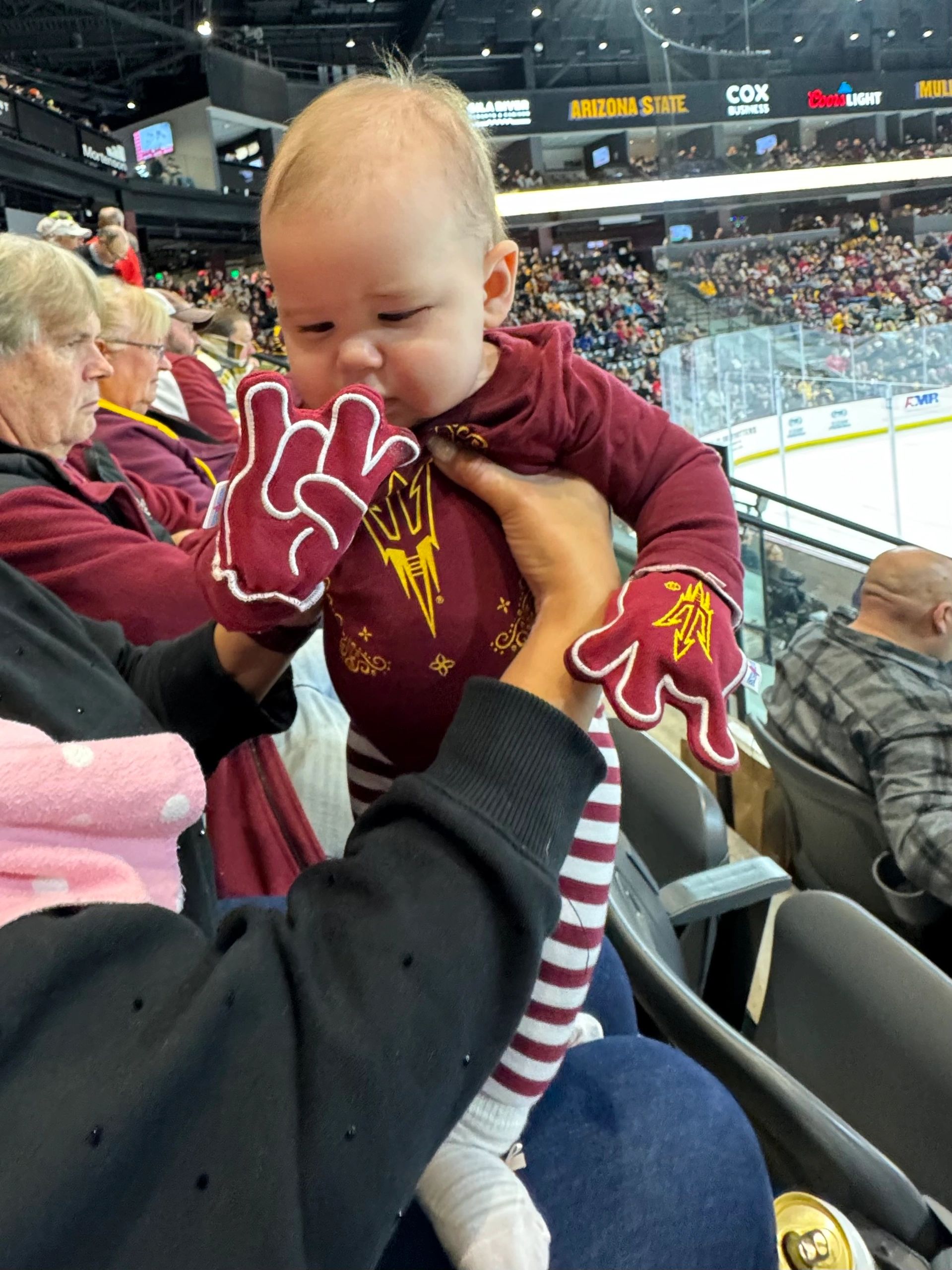 Maeve’s First ASU Hockey Game