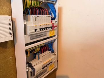 18th Edition RCBO Consumer Unit Installations Fitted with surge Protection & A Fire Rate Enclosure. 