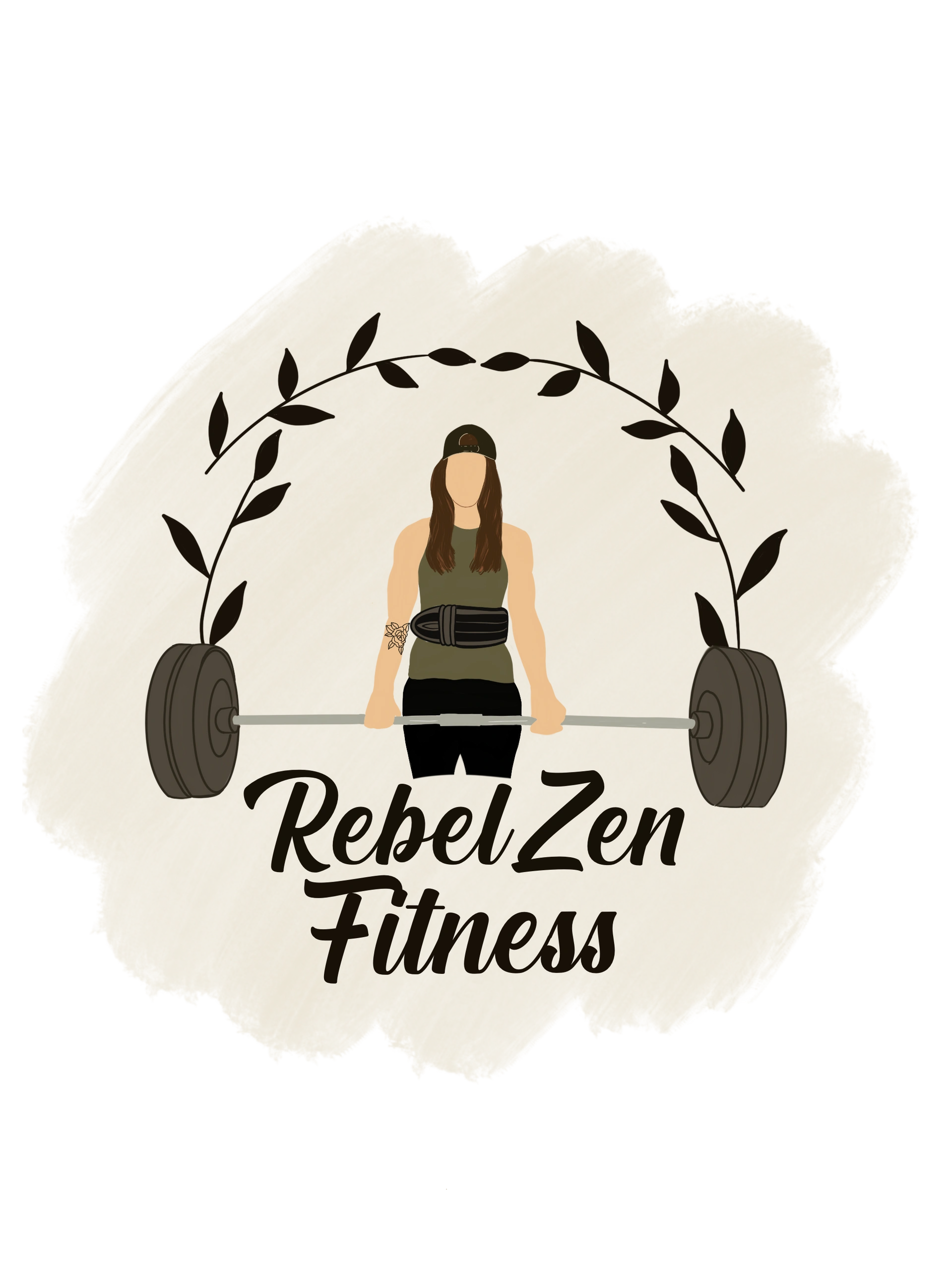 RebelZen Logo, Lifting a heavy deadlift with belt on