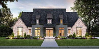 Custom home floor plan available in Fayetteville Georgia