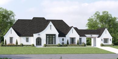Custom home floor plan available in Fayetteville Georgia