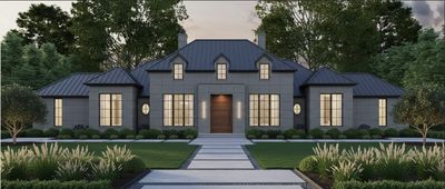 Luxury custom home plan in Fayetteville GA at Eva Gardens