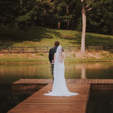 serene pond wedding location