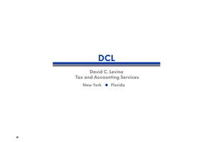 David C. Levine
Tax and Accounting Services, LLC.