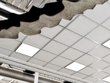 Custom built acoustical ceiling panels