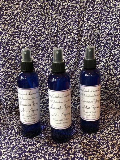 Lavender Yoga Mat Spray will clean your yoga mat to the microbial level and give it a fresh clean sc