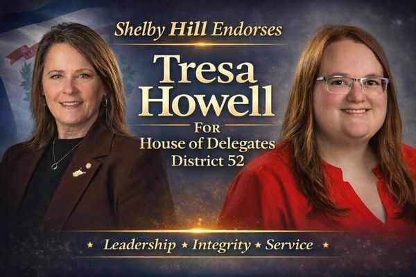 Shelby Hill endorses Tresa Howell for House of Delegates District 52.