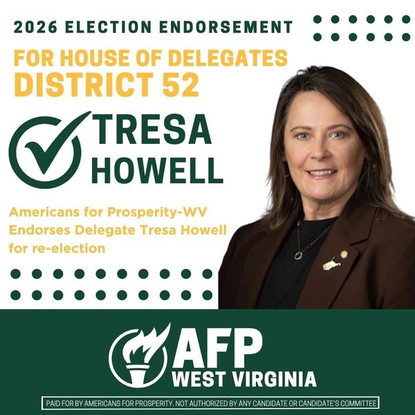 2026 election endorsement for Delegate Tresa Howell, District 52, by Americans for Prosperity-WV.