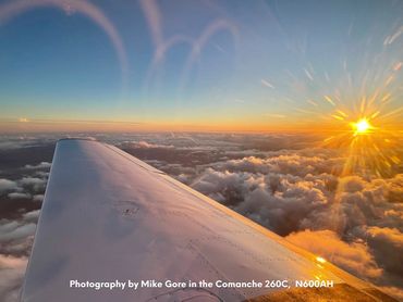 Photography by Mike Gore in the Comanche 260C,  N600AH